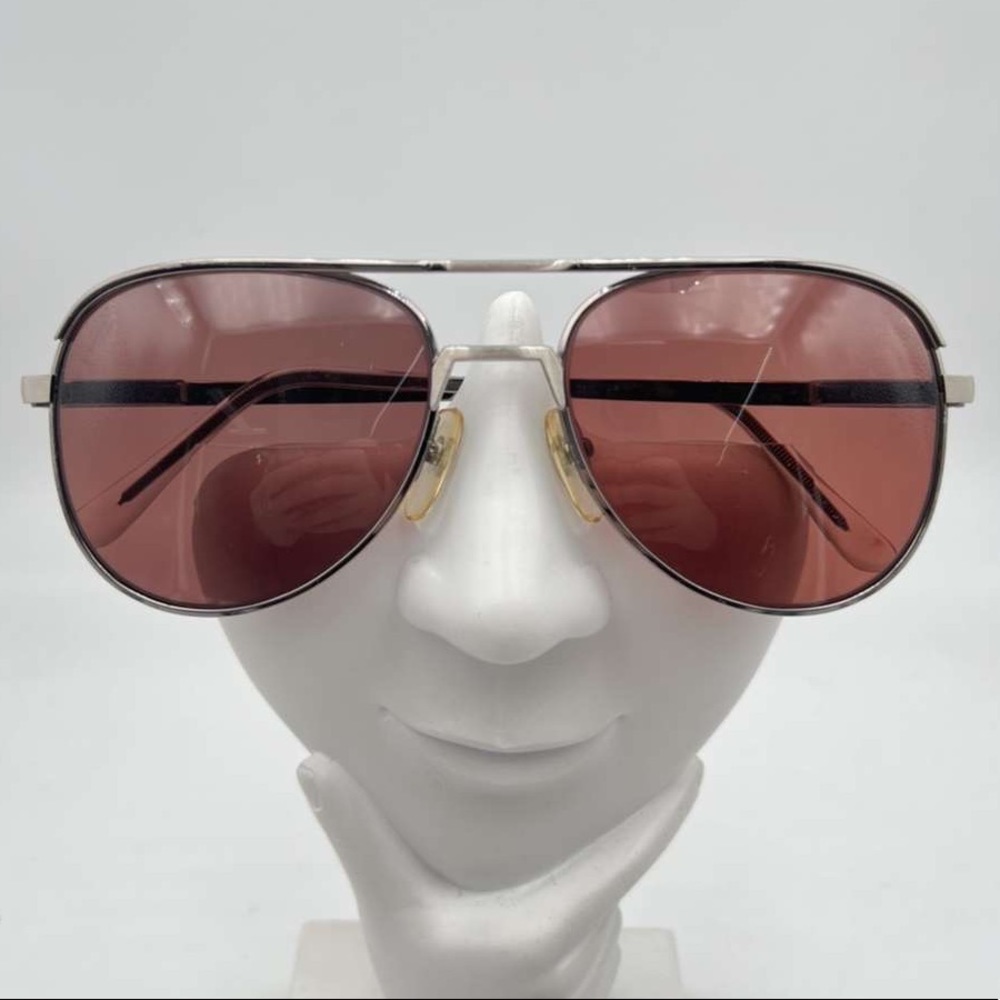 Vintage AO Safety Gunmetal Aviator Sunglasses Frames EX 590
